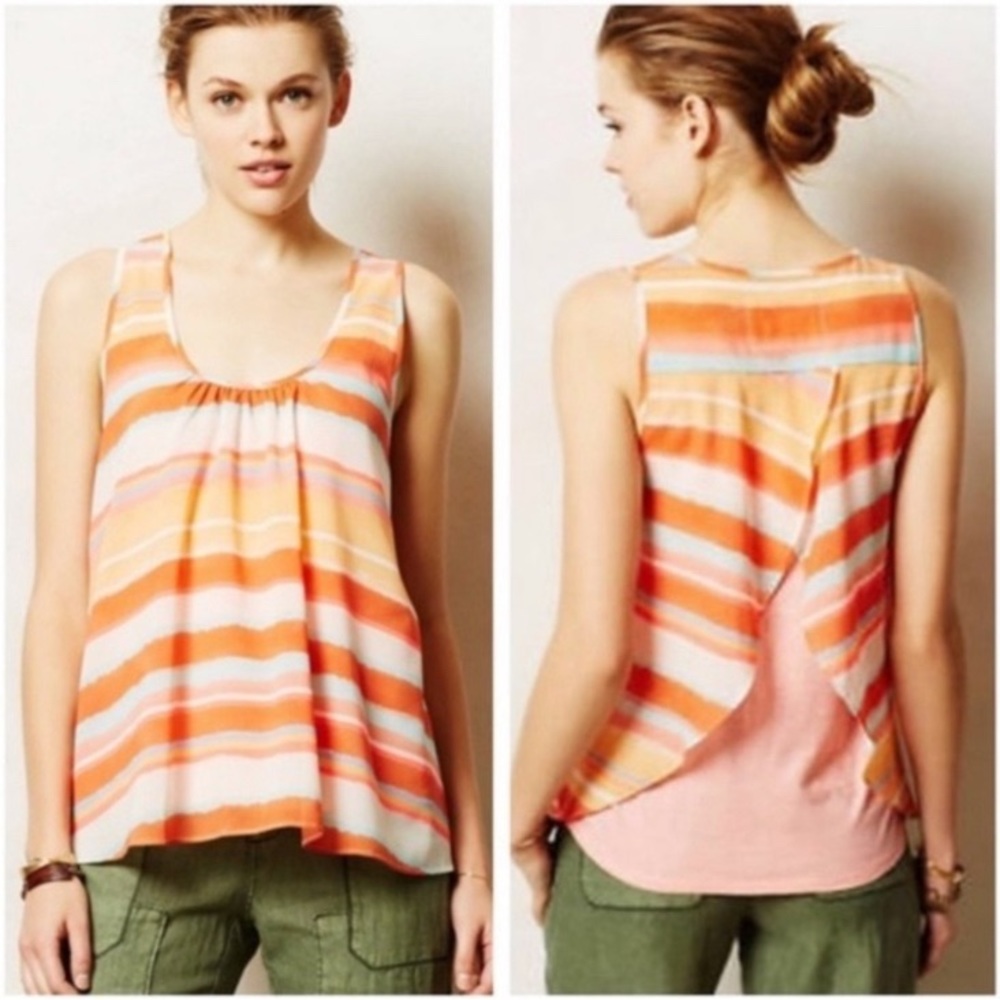 Meadow Rue Merlon Flyaway Tank Blouse. Size XS